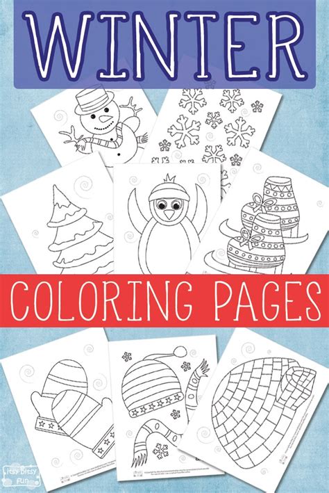 winter coloring pages  kids itsy bitsy fun