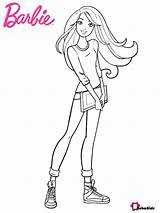 Barbie Coloring Pages Hellokids School Color Princess Her Book Extraordinary Sheet Books Print Colouring Printable Looks Great Bubakids Sheets Online sketch template