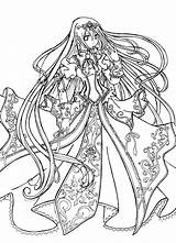 Pages Coloring Cool Princess Anime Colouring sketch template