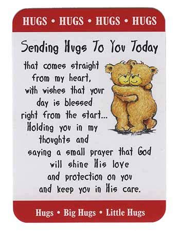 hugs hugs hugs sending  hug prayer holy card