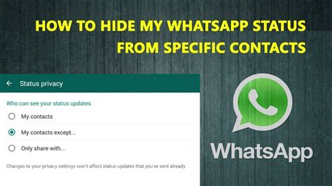 hide whatsapp status  specific number pe youtube