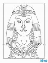Coloring Pharaoh Pages Kids Cleopatra Egypt Popular Queen sketch template