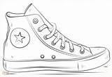 Basketball Converse sketch template