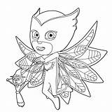 Owlette Pj Masks Moves Puppet Witch Pages Pages2color Cookie Copyright sketch template