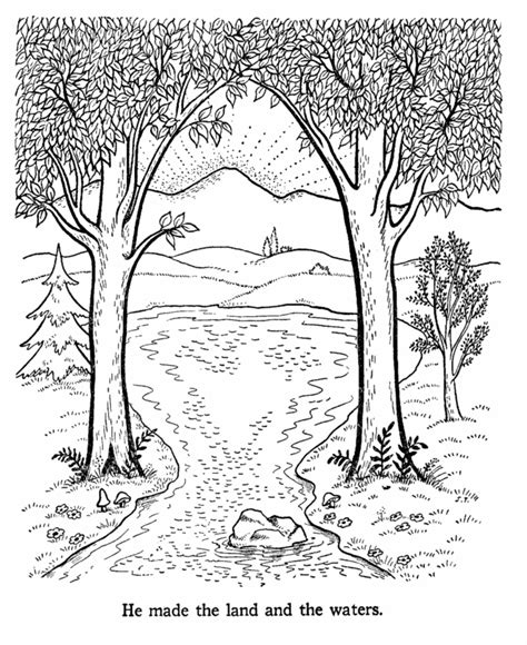 bible creation coloring pages coloring home