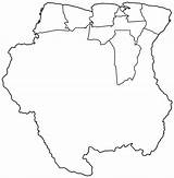 Suriname Districts Mapsof Landkarten sketch template