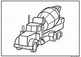 Coloring Truck Pages Driver Getcolorings Getdrawings sketch template