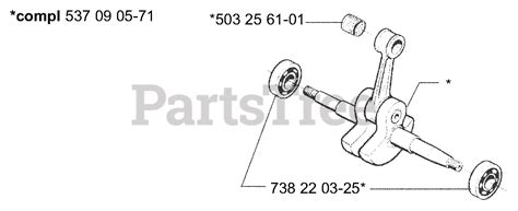 husqvarna  husqvarna chainsaw   crankshaft parts lookup  diagrams partstree