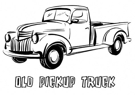 custom trucks classictrucks pickup trucks truck coloring pages