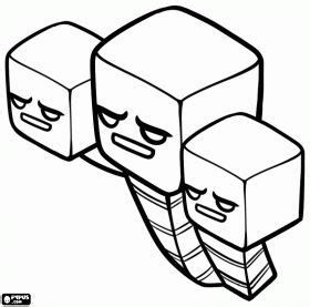 boss creature  minecraft coloring page minecraft