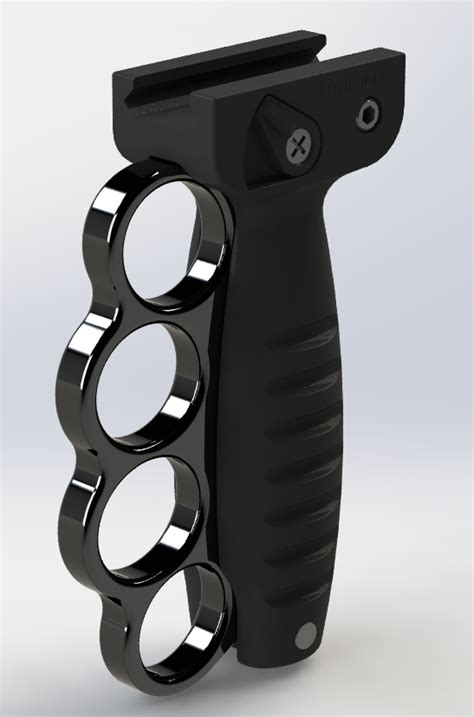 ar  accessories ar  foregrip  spiked brass knuckles
