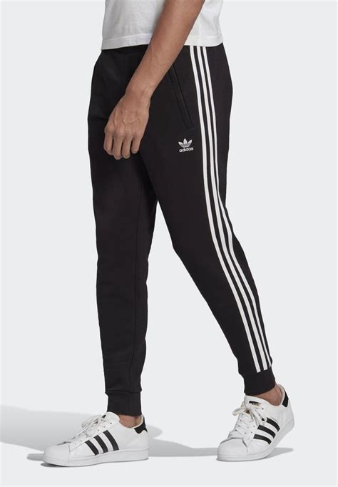 adidas originals  stripes pant unisex trainingsbroek blackzwart zalandonl