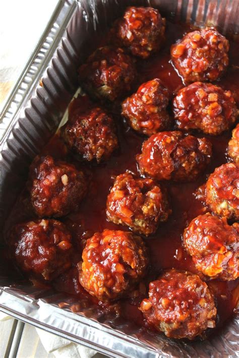 Oven Baked Bbq Meatballs My Farmhouse Table Recipe Bbq Meatballs