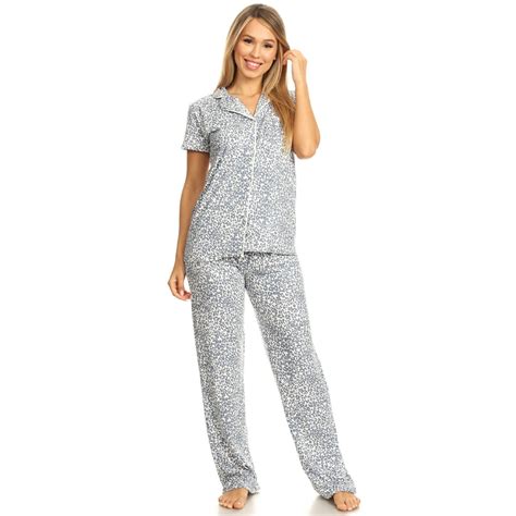 fashion brands group womens sleepwear pajamas set woman short sleeve