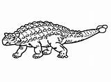 Ankylosaurus Coloring Getdrawings Printable Getcolorings Pages sketch template