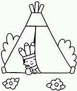 Indian Coloring Pages Printable Pee Tee Kids Colouring Native Clipartmag Books sketch template