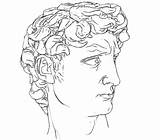 Michelangelo David Effortfulg Princeton sketch template