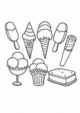 Coloring Pages Ice Cream Printable Print sketch template