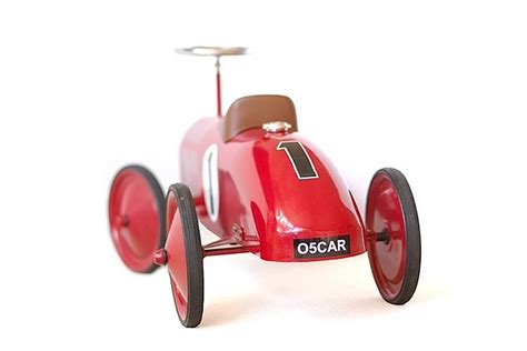 Retro Style Ride On Racing Car In Lots Of Colours By Oskar