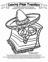 Hispanic Heritage Sombrero Mexiko Ausmalbild Colorings Getcolorings Coloringhome Malvorlagen sketch template