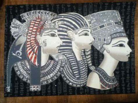 Hand Painted In Egypt Natural Papyrus Painting Queen Nefertiti Quenn