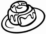 Cinnamon Roll Clipart Rolls Coloring Pages Clip Colouring Cinammon Cliparts Visit Find Clipartmag Tattoos Clipground sketch template