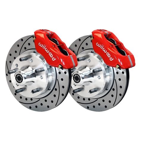 wilwood   dr street performance drilled  slotted rotor forged dynalite caliper