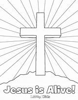 Jesus Risen Colouring Religious Kreuz Kinder Ostern Coloringhome Lifeway sketch template