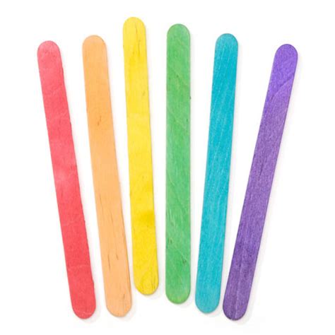 multicolored wood popsicle sticks popsicle sticks  fan sticks