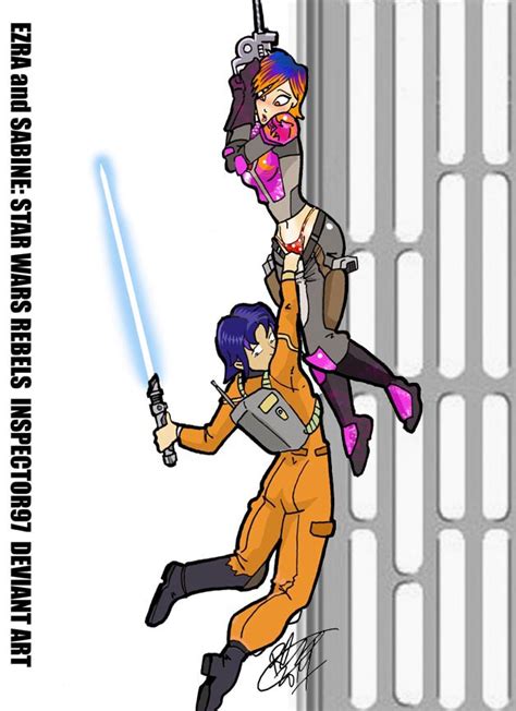 ezra and sabine star wars rebels by inspector97 star