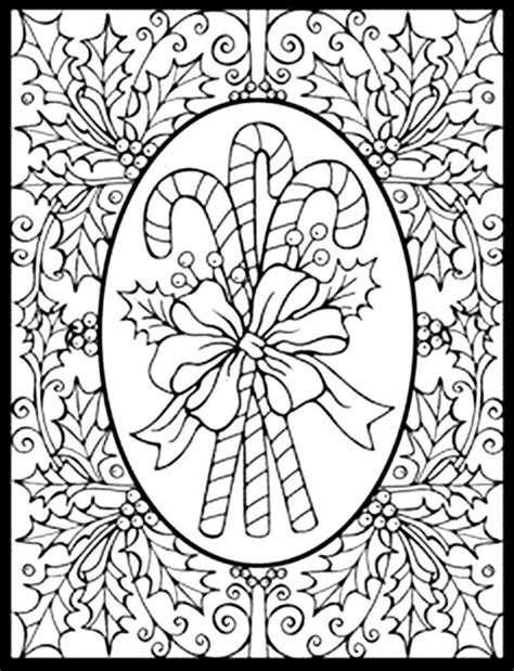 difficult christmas coloring page  pages  printable