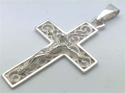 925 sterling silver christian jesus christ catholic crucifix cross