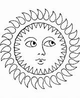 Coloring Pages Sun Mandala Colouring Summer Sheets Ecoloring Adult Moon sketch template