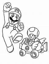 Coloring Mario Pages Bros Mushroom Cartoon Print sketch template