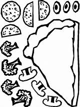 Pizza Paper Cut Paste Printable Craft Coloring Pages Kids Crafts Topping Preschool Templates Pattern Pizzas Template Activities Activity Color Makingfriends sketch template
