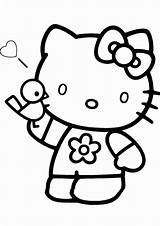 Kitty Hello Coloring Pages Kids Printable Color Adorable Print Drawings Colouring Easter Clipart Sheets Pdf Library Choose Board Popular Coloringhome sketch template