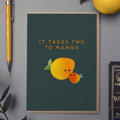 It Takes Two To Mango Card By Hole In My Pocket