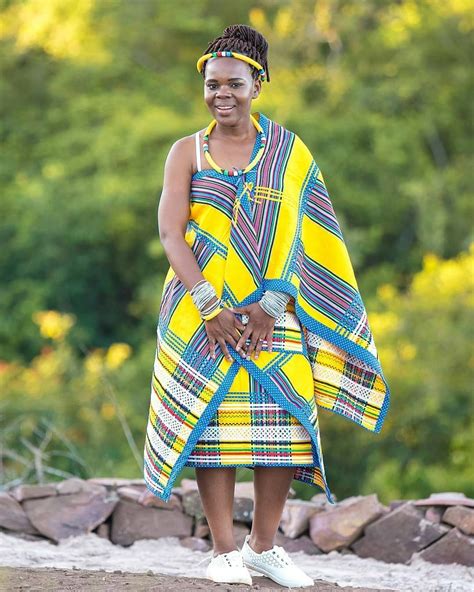 Wedding Tswana Shweshwe Dresses South African Fashion African Fashion