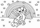 Ausmalbilder Wings Gattino Colorare Chaton Katzen Puppy Malvorlagen Katze Cool2bkids Ausmalen Drucken Bambini Ciel Arc sketch template