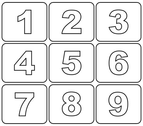 large printable numbers   printableecom images