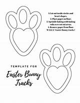 Bunny Footprint Footprints Evidence sketch template