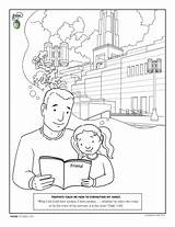 Coloring Pages Lds Conference Book Reading Prophet Heaven Color Good Mormon Church Print Fathers General Choices Activity September Family Families sketch template