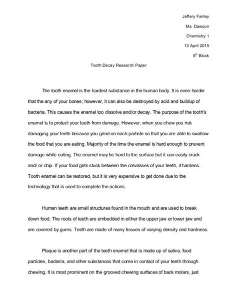 science fair paper  science fair reflection paper research