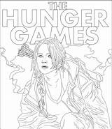 Hunger Katniss Everdeen sketch template