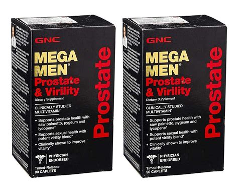 gnc mega men prostate and virility multi vitamins 180 caplets 2
