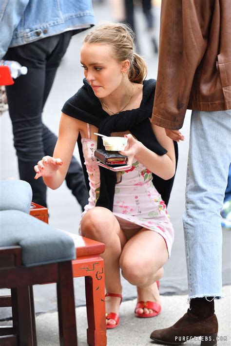 lily rose depp nude and panties upskirt photos