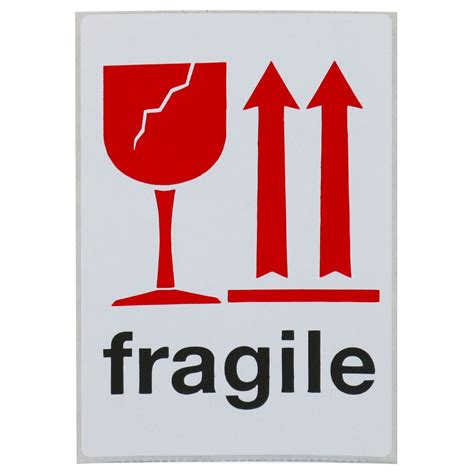 printable fragile label