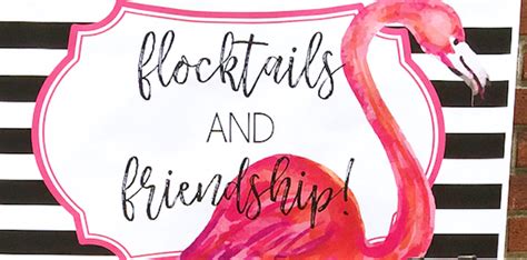 Kara S Party Ideas Flocktails And Friendship Flamingo