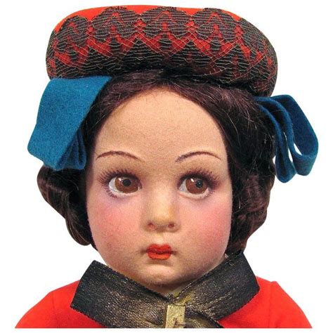 lenci italian girl   doll  original box circa  bigiotteria