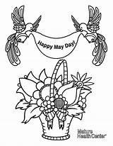 Coloring Pages May Sheets Colouring Happy Printable Kids Maypole sketch template